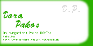 dora pakos business card